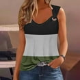 thumbnail image 2 of Timegard Tank Tops Womens V Neck Sleeveless Tops Comfy Gradient Color Dressy Casual Tunic Tops Summer, 2 of 5