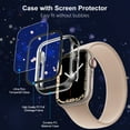 thumbnail image 4 of CAVN Hard PC Case Compatible with Apple Watch Series 7 41mm with Built in 9H Tempered Glass Screen Protector, Full Cover Bumper Case 5 Pack, 4 of 11
