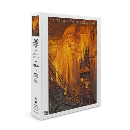 Mammoth Cave, Kentucky, Frozen Niagara (1000 Piece Puzzle, Size 19x27, Challenging Jigsaw Puzzle for Adults and Family, Made in USA)