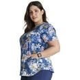 thumbnail image 4 of Cherokee Prints Women Medical Scrubs Top V-Neck Print CK637, 4 of 5
