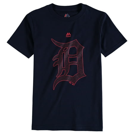Tigers Logo Single - Detroit Tigers Youth Stars & Stripes Logo T-Shirt - Navy - L