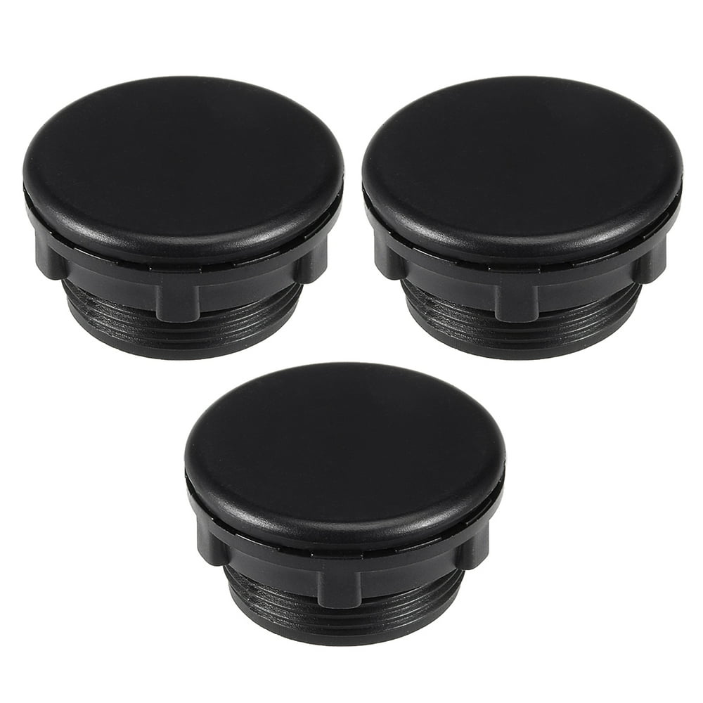 3 Pcs 30mm Black Plastic Push Button Switch Hole Panel Plug Walmart