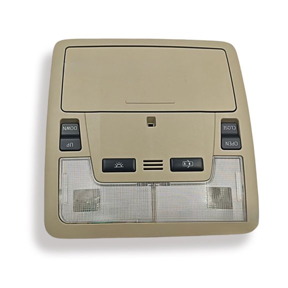 Overhead Consoles Map Reading Light Lamp, Fit For Toyota Camry 2012-2017, OE:1D111-161G, Overhead Consoles With Dome Light Assembly, Interior Cab Lights Storage Assembly-beige-with light