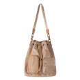 thumbnail image 1 of Bolso de cubo para mujer, bolso de mano de nailon con cordón para ocio, bolsos de hombro de viaje a la moda, 1 of 6