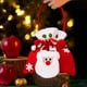 thumbnail image 5 of Bolsas de regalo navideñas con muñecos de muñeco de nieve de Papá Noel - Bolsillo de cordón tejido de 8,66x7,48 pulgadas para caramelos y pequeños regalos, 5 of 6