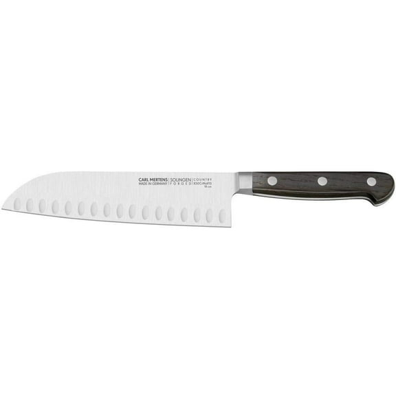 Carl Mertens Country Santoku Knife with Hollow Edge (7")