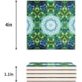 thumbnail image 3 of FMSHPON Mandala Pattern Set of 6 Coaster for Drinks, Absorbent Ceramic Stone Coasters Cup Mat with Cork Base for Home Kitchen Room Coffee Table Bar Decor, 3 of 4