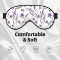 thumbnail image 3 of Naloa Lavender Flowers Print Sleep Mask for Sleeper, Light Blocking Sleeping Eye Mask for Women Men, Eye Shade with Adjustable Strap for Travel, Nap,Meditation, 3 of 7