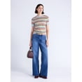 thumbnail image 2 of Free Assembly Women's and Women's Plus Cozy Yarn Sweater Tee with Short Sleeves, Sizes XS-4X, 2 of 5