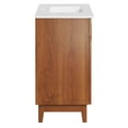 thumbnail image 3 of Sink Vanity Cabinet, White Walnut, Melamine Wood , Hotel Bedroom Bathroom, Modern Contemporary HB36124, 3 of 11