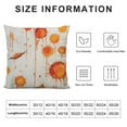 thumbnail image 5 of JEUXUS  Decorative Square Throw Pillow Cover Brushstroke Splashing Close Orange Colours Artwork White Graphics Hot Pattern Red Ink Header Wash Cushion Case for Sofa Bedroom Car, 5 of 5