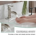 thumbnail image 2 of Zovajonia  Brushed Nickel Waterfall Bathroom Sink Vanity Faucet Single Handle Taps, 2 of 10
