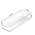 thumbnail image 2 of Kitchen Desk Drawer Organizer Transparent Drawer Storage Bin Vanity Drawer Tray, 2 of 10
