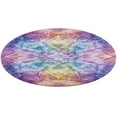 thumbnail image 4 of Kaleidoscope Mandala Colorful Floral Boho Round Rugs -Washable Non-Slip Small Round Area Rug Throw Soft Circle Rugs for Bedroom, Modern Print Indoor Carpet for Entryway Sofa Living Room, 4 of 6