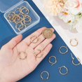 thumbnail image 2 of 12 Pairs Stainless Steel Huggie Hoop Earrings Cartilage Ear Cuff Gold Tiny Hoop Earring Mini Hoop Earrings Hugging Hoop Earrings Sleeper Earwires Components, 2 of 5