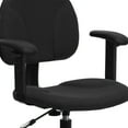 thumbnail image 6 of Flash Furniture Bruce Black Patterned Fabric Drafting Chair with Adjustable Arms (Cylinders: 22.5''-27''H or 26''-30.5''H), 6 of 11