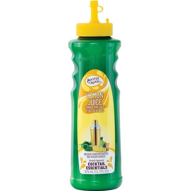 Master of Mixes Cocktail Essentials Single Pressed Lemon Juice, 12.7 Fl