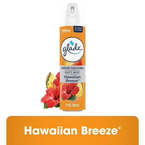 Glade Air Freshener Spray, Hawaiian Breeze Scent, Fragrance Infused with Essential Oils, 8 oz
