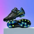 thumbnail image 2 of WAYUTE Sneakers for Boys Cleats for Youth Kids Competition Football Shoes with Firm Ground Studs Athletic Shoes Casual School Wear, 2 of 7