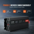 thumbnail image 6 of VEVOR Pure Sine Wave Inverter, 3000 Watt, DC 12V to AC 120V Power Inverter with 2 AC Outlets 2 USB Port 1 Type-C Port, LCD Display and Remote Controller for Large Home Appliances, CE FCC Certified, 6 of 9