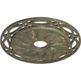 thumbnail image 3 of Ekena Millwork 26 5/8"OD x 4 1/2"ID x 1 3/8"P Loera Ceiling Medallion (Fits Canopies up to 6 1/4"), Hand-Painted Witch Hazel Crackle, 3 of 5