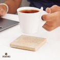 thumbnail image 2 of SPESHSTONES Coaster for Drinks 3.75'' Inches / 9.5' cm Travertine Handmade Square Coaster Sets - Stone Coasters Set for Drink, Coaster Set of 6 Kitchen Table top & Home Decor, 2 of 7