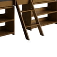 thumbnail image 6 of Castle Place  Modern Twin Loft Bed with Storage Rack, Walnut, 6 of 12