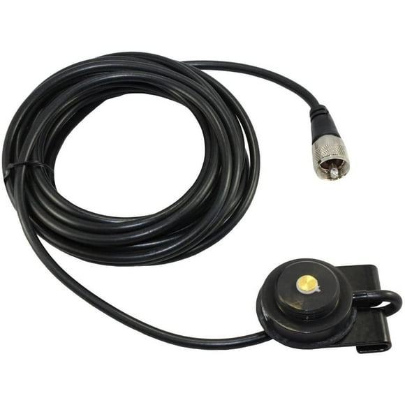 New Tram Browning Black 1246-B Trunk Antenna Mount NMO with PL-259 Connector and 17Ft of RG-58 Coax Cable