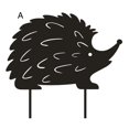 thumbnail image 2 of Garden Stake Creative Hollow Acrylic Animal Hedgehog Stake Ornament Lawn Floor Decor-A, 2 of 8
