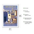 thumbnail image 2 of Maroc (Morocco) Algerie (Algeria) Tunisie (Tunisia) - France - Vintage Airline Travel Poster by Bernard Villemot c.1952 - Fine Art Rolled Canvas Print 27in x 40in, 2 of 4