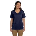 thumbnail image 1 of Hanes T-Shirt Col en V Coupe Décontractée pour Femmes ComfortSoft, Style 5780, 1 of 1