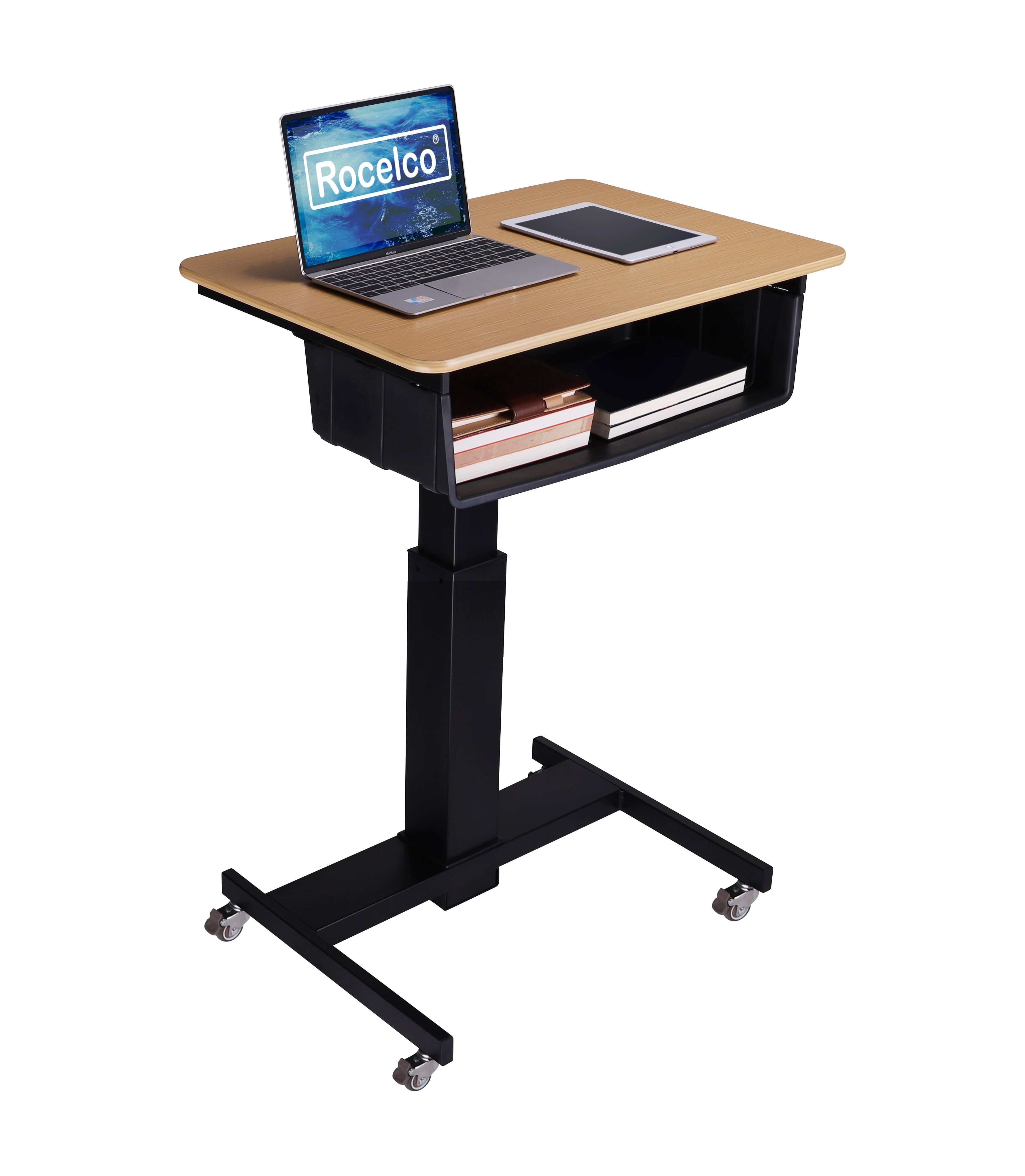 Rocelco 28 Height Adjustable Mobile School Standing  Desk  