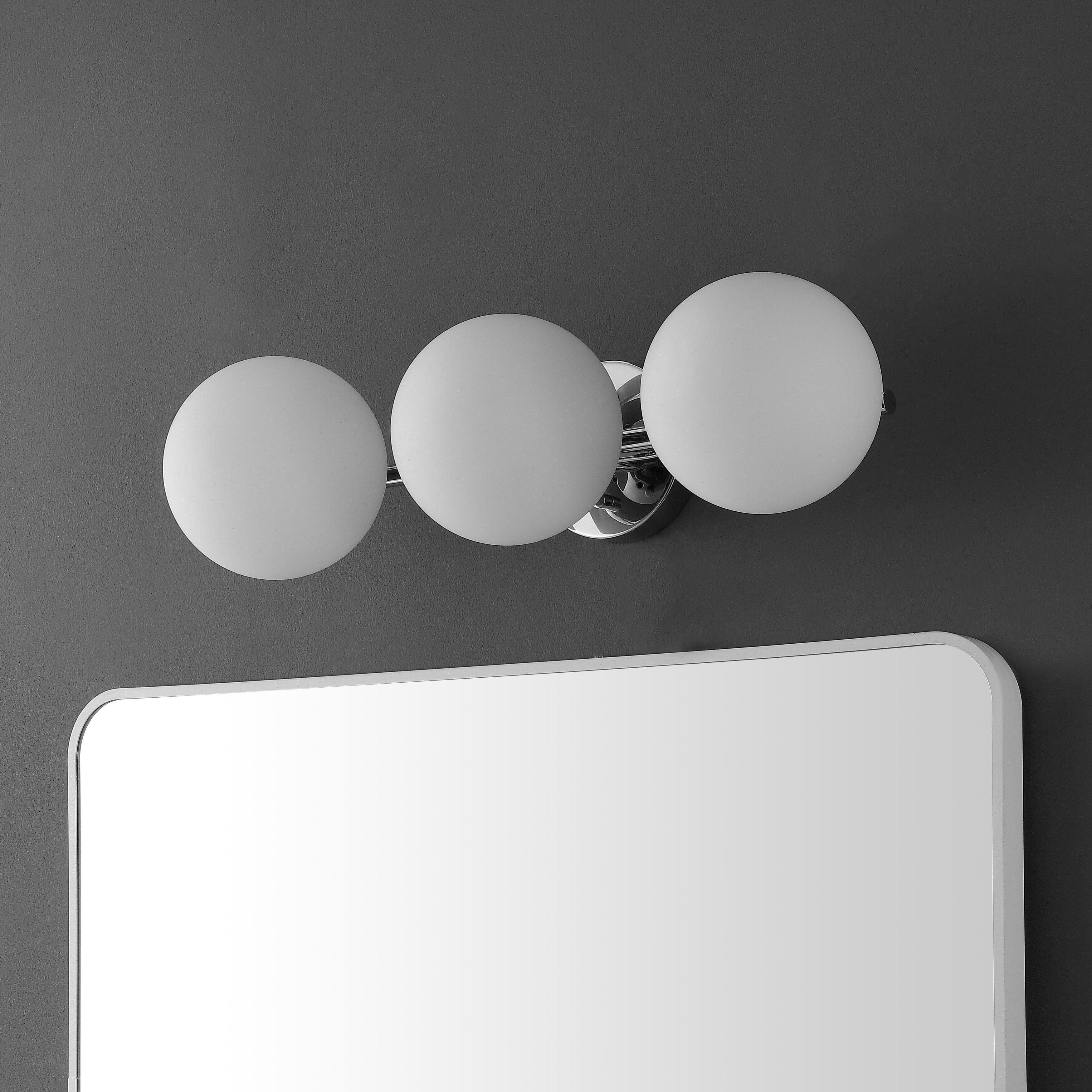SAFAVIEH Amaoi LED Chrome Iron Wall Sconce with White Shade