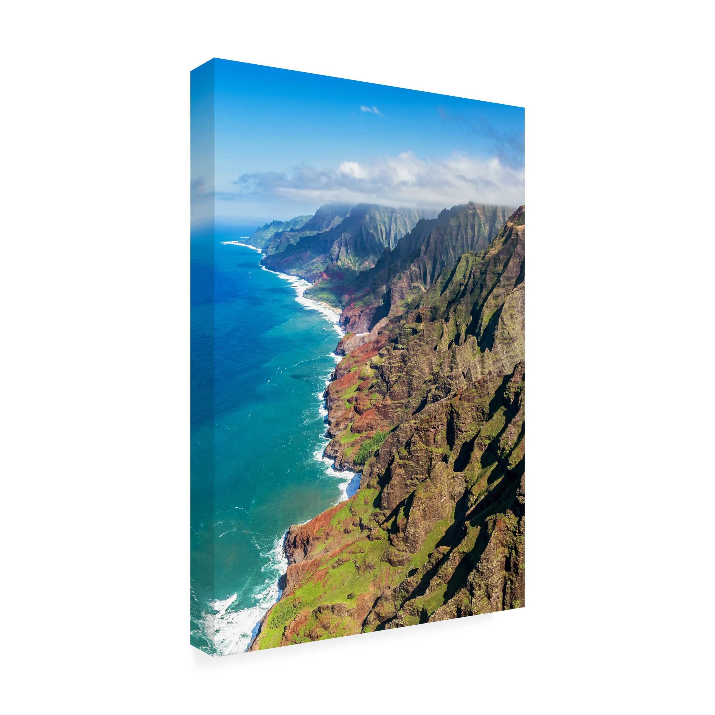 Trademark Fine Art Pierre Leclerc Napali Coast Kauai Canvas Wall Art - 30x47