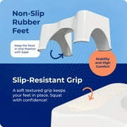 Squatty Potty 9 in Plastic Toilet Stool, White