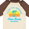 thumbnail image 4 of Inktastic Summer Enjoy the Sunshine Outer Banks North Carolina in Blue Boys or Girls Long Sleeve Baby Bodysuit, 4 of 5