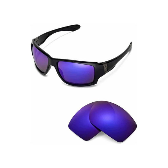 Walleva Purple Polarized Replacement Lenses For Oakley Big Taco Sunglasses