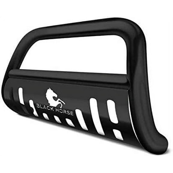 Black Horse Bull Bar Skid Plate Black Compatible with 2006-2010 Ford Explorer|2007-2010 Ford Explorer Sport Trac|2006-2010 Mercury Mountaineer-CBB-FOC2005SP