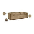 thumbnail image 2 of Meridian Furniture Mallina Tan Vegan Leather Sofa, 2 of 8