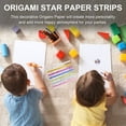 thumbnail image 4 of LRXIYODE 140Pcs Assorted Color Star Origami Paper Strips Decorative Paper for Creative Crafting and Decoration, 4 of 6