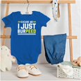 thumbnail image 3 of Excuse Me I Just Burpeed Workout Romper Boys or Girls Infant Baby Brisco Brands NB, 3 of 6