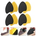 thumbnail image 3 of Recardis 4pairs Non-Skid Shoes Pads Grip Sole Stick Protectors Shoes Supplies Black, 3 of 8