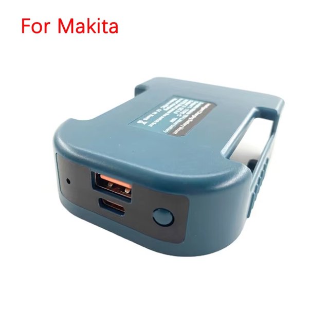 Charger Adapter For Ma*kita 18V Li-ion With USB Type-C Battery Holder Fast Charging