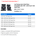thumbnail image 2 of Leaf Spring Axle U-Bolt Plate - Compatible with 1999 - 2010 Ford F-350 Super Duty 2000 2001 2002 2003 2004 2005 2006 2007 2008 2009, 2 of 2