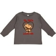 thumbnail image 3 of Inktastic My Nana Loves Me Monkey Boys or Girls Long Sleeve Toddler T-Shirt, 3 of 5