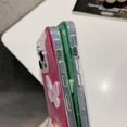 thumbnail image 5 of Compatible with iPhone 15 Pro Bling Case 3D Diamond Butterfly Case Luxury Sparkly Glitter Sequins Phone Cover for Women Girly Shiny Aesthetic Soft TPU Protective Shockproof Cover, Green, 5 of 11