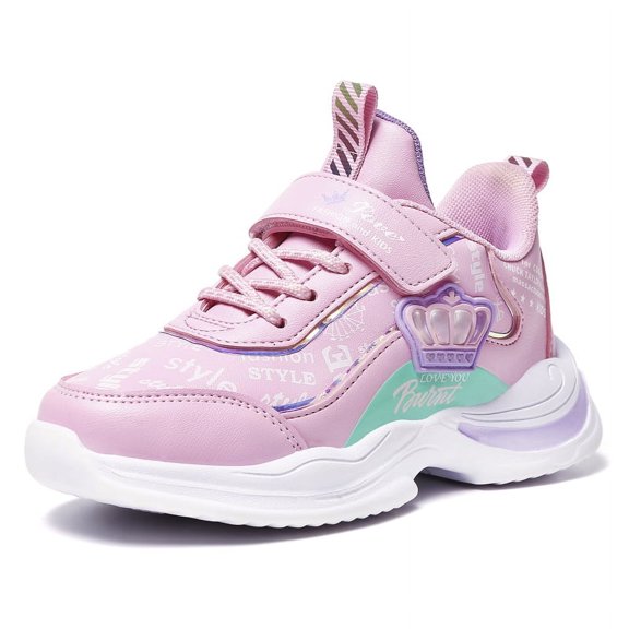 Kids Outdoor Sneakers Girls Casual Shoes Unisex-Child Lightweight Breathable Athletic Running Tennis Walking School Shoes