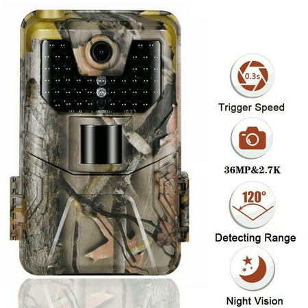 36MP 2.7K Trail Camera 940NM Onzichtbare Infrarood Jacht Camera S Draadloze Cam HC900A Nachtzicht Wildlife Surveillance