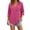 Hot Pink, variant on ZGRBOU Hoodies for Women V Neck Button Hooded Sweatshirts Roll Up Loose Cute Tops Cozy Lightweight Long Sleeve Tunic Shirts