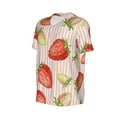 thumbnail image 2 of Haiem Hip Hop Hipster Baseball Jersey Button Down Shirts Sports Uniforms Men Women Jersey(Strawberries,4X-Large), 2 of 9